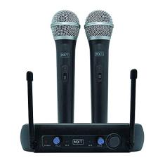 Microfone MXT sem Fio Duplo UHF202 FREQ. 687,6-695.5MHZ