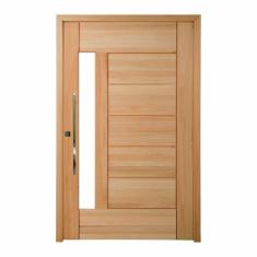 Porta Pivotante Maciça 214x109cm Eucalipto Pm76 Lira Cruzeiro Portas Nude