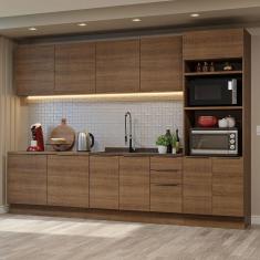 Armário de Cozinha Completa 310cm Rustic Stella Madesa 01