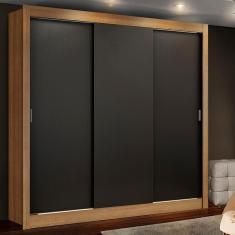 Guarda Roupa Lyon Plus 3 Portas de Correr 4 Gavetas Madesa