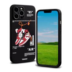 CHBSHENG Capa de telefone de design legal para iPhone 16 Pro Max para meninos homens rua estética à prova de choque basquete tênis esportes designer capas compatíveis com iPhone 16 Promax preto