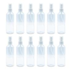 Kit 12 Frasco Borrifador Válvula Spray Álcool Perfume 100 Ml - Arte Se