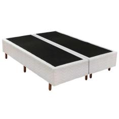 Cama Box Base King Universal Bordado White (193x203x25) - Polar - Colc