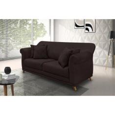 Sofá 3 Lugares 220cm Suede Arras - Spezzia Decor