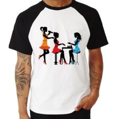 Camiseta Raglan Salão de Beleza Cabeleireira e Manicure - Foca na Moda