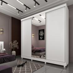 Guarda Roupa Casal 3 Portas 4 Gavetas Somalia Com Porta Espelho Espresso Tcil Móveis Neve