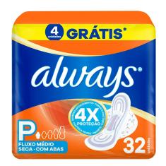 Absorvente Always Seca Com Abas P 32 Unidades