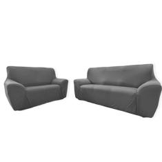 Capa de Sofá MARIA AGARRADINHA 2 e 3 LUGARES Tamanho King Cor 04: Chum