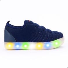 Tenis Infantil Menino Masculino com Led Pisca ao Caminhar 22.004-004 -