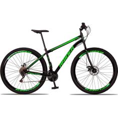 Bicicleta 29 Raider Sport Aço 21 Marchas Freio a Disco-Unissex