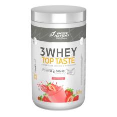 Whey Protein 3W Top Taste 900g Bodyaction - Body Action, Morango