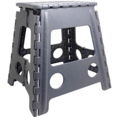 Banqueta Banquinho Banco de Plástico 150kg Dobrável 39cm Alto Leve Mot