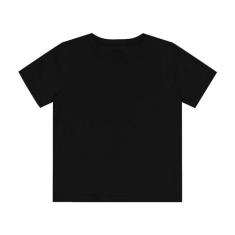 Camiseta Infantil Masculina Básica Rovi Kids Preto, 2, Preto