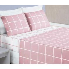 Jogo De Cama Box Casal Queen 200 Fios Premium Austin 4 Peças - Bia Enx