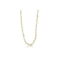 Colar De Corrente Com Elos Em Coração Folheado Em Ouro 18k