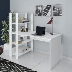Escrivaninha 5 Prateleiras 120cm Match Artely Branco
