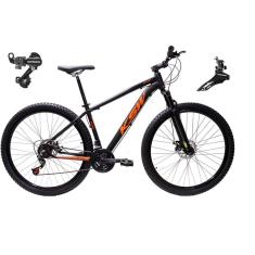  Bicicleta Aro 29 Ksw Xlt Alumínio 24v Câmbios Shimano Garfo Suspensão - Preto\Laranja