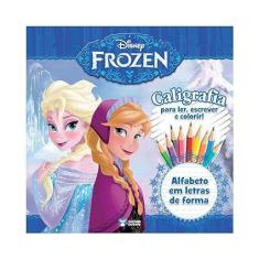 Caligrafia Alfabeto Em Letras De Forma - Coleção Disney Frozen - Bicho