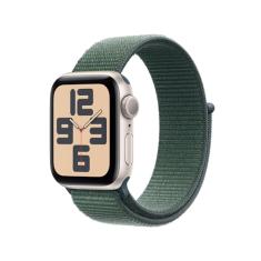 Apple Watch SE GPS • Caixa estelar de alumínio – 40 mm • Pulseira loop esportiva verde-lago