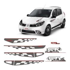 Kit Faixa Sandero Gt Line 2011 Adesivo Lateral Traseiro Capô - Resitan