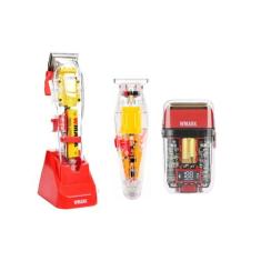 Maquina de Cortar Cabelo Profissional Wmark NG 108 Pro + Acabamento 20