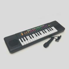 Piano Teclado Infantil Brinquedo Crianca Microfone Cantar Karaoke - TO