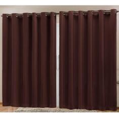 Cortina Blackout em Tecido Prime 4,00 m x 2,70 m - Tabaco - Do Lar Dec