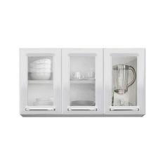Armário Aéreo de Cozinha 3 Portas com Vidro IPV3-105 Luce Itatiaia Bra
