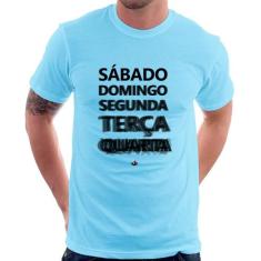 Camiseta Semana do carnaval - Foca na Moda, Azul bebê, P