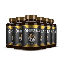 6X Omega 3 Oleo De Peixe Premium 180Caps Hf Suplementos