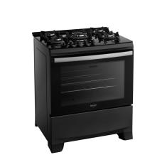 Fogão  5  Bocas  Dako Supreme Glass - Preto