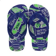 Chinelo Infantil Havaianas Kids Athletic Azul e Branco