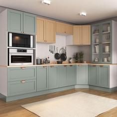 Cozinha Modulada 9 Peças com Tampo 1 Torre 4 Aéreos 4 Balcões Arizona 