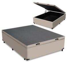 Cama Box Baú Solteiro, Casal, Queen ou King - Diversas Cores - Colchom