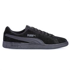 Tênis Puma Smash V2 WNS BDP Preto e Cinza - Unissex-Feminino