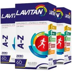 Polivitamínico Lavitan Az   3 Un De 60 Comprimidos  Cimed