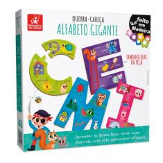 Quebra Cabeça Alfabeto Peças Gigantes Para Criança 4anos
