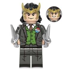 Boneco Blocos De Montar Loki Terno Marvel Vingadores