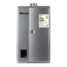 Aquecedor de Água a Gás Rinnai REU E33 FEH 33 Litros PRATA GÁS GLP