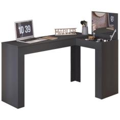 Escrivaninha Penteadeira De Canto 3003029 Preto MBL - Mobler, Preto