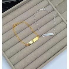 Pulseira Infantil Crianças Menino Menina Bebê Chapa Coração Vazado/ Ch