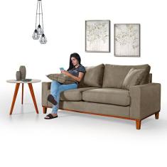 Sofá Living Istambul em Suede Essencial Estofados, Bege