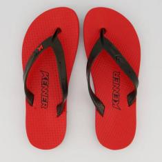 Chinelo Kenner Summer Vermelho e Preto, 42