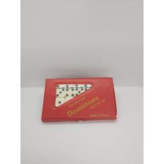 Jogo De Dominó De Osso Profissional 28 Peças Com Estojo De Maleta Com 