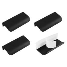 MOROBOR Pacote com 4 puxadores de borda de dedo, puxadores de gaveta de armário instantâneos autoadesivos puxadores ocultos puxador de gaveta estilo moderno para armário hardware gaveta roupeiro, 80