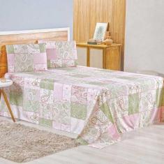 Jogo de Lençol Lidian King 3 Peças Hiperpercal Estampado 180 Fios - Lo