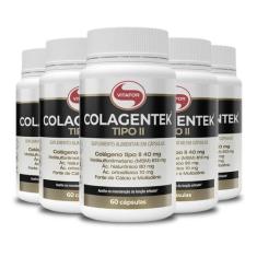 Kit 5 Colagentek Vitafor Tipo Ii 60 Cápsulas