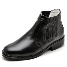 Botina de Couro Masculina Legitimo Preto (43)