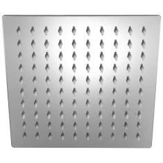 Chuveiro Ducha Slim Quadrado Metal Fria Art. Sem Braço 20X20