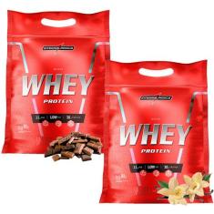 Kit 2x Nutri Whey Protein Integralmédica 900g - Integralmedica, Chocol